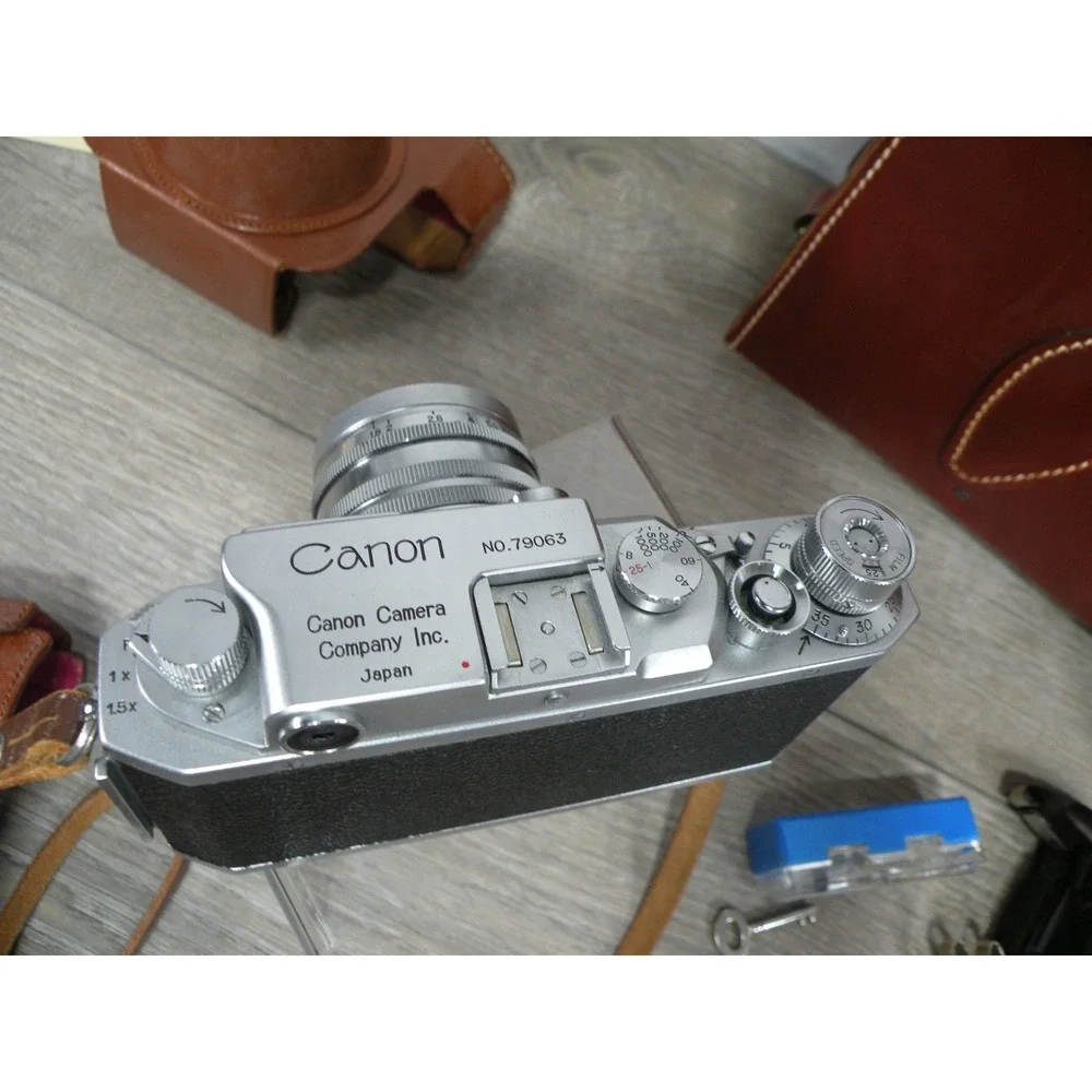 Canon Model IV S2 Rangefinder Camera W/ 50/F1.5 Accessories & Original Paperwork